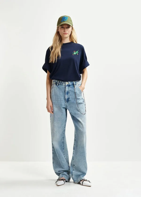 Essentiel Antwerp Hungle Navy T-Shirt | Tops