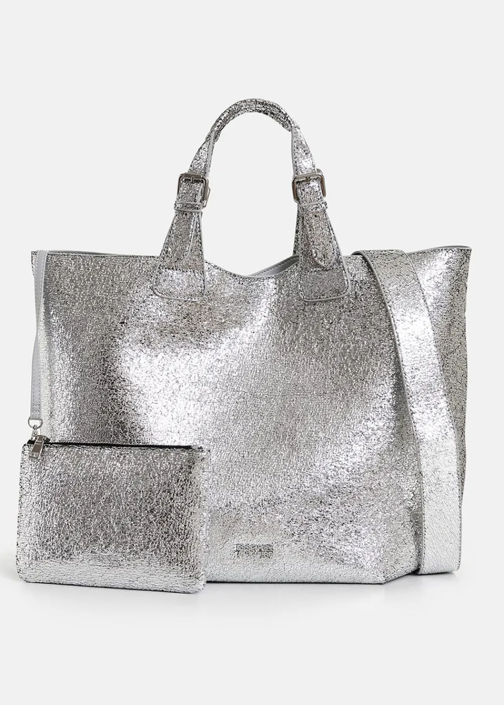 hurry_metallic_shopper_ba_0-2.webp Essentiel Antwerp Hurry Metallic Shopper Bag - Silver | Bags