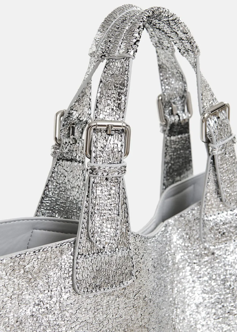 hurry_metallic_shopper_ba_6-2.webp Essentiel Antwerp Hurry Metallic Shopper Bag - Silver | Bags