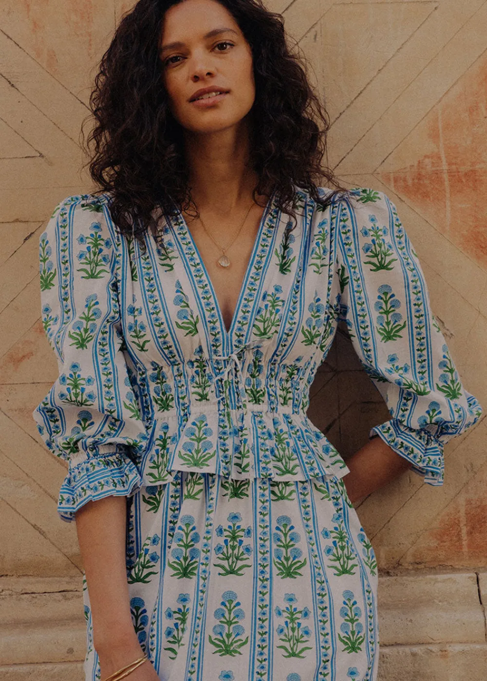 indigo_border_melanie_dre_6.webp Pink City Prints Indigo Border Melanie Dress | Dresses