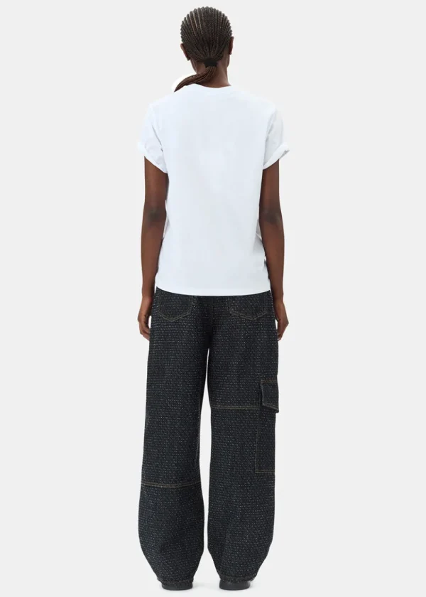 GANNI Jersey Kittens Relaxed T-shirt | Tops