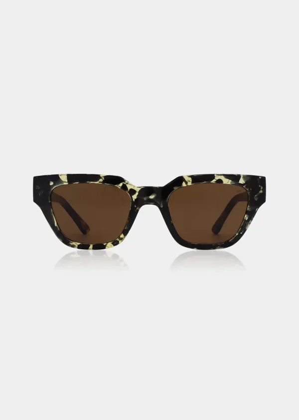A. Kjaerbede Kaws Sunglasses - Black Yellow Tortoise | Glasses
