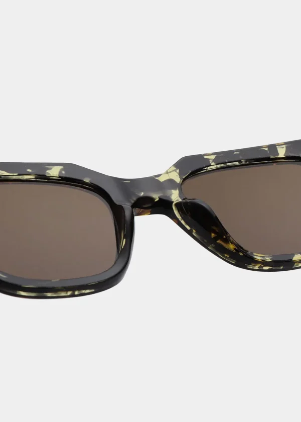A. Kjaerbede Kaws Sunglasses - Black Yellow Tortoise | Glasses