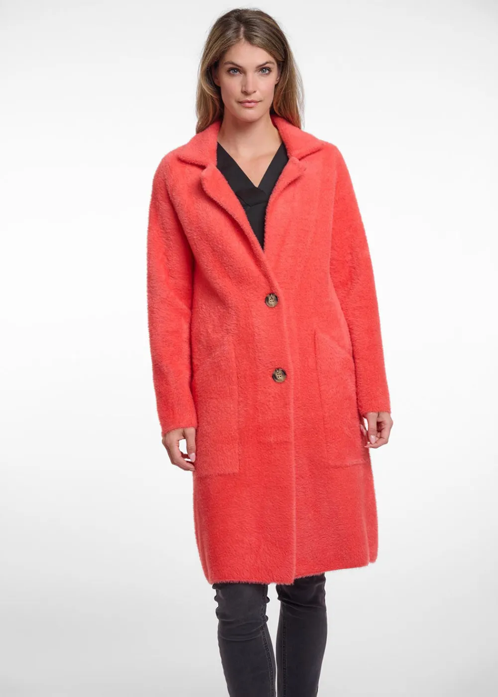 kee_cardigan__hot_coral_0.webp Rino & Pelle Kee Cardigan - Hot Coral | Coats & Jackets