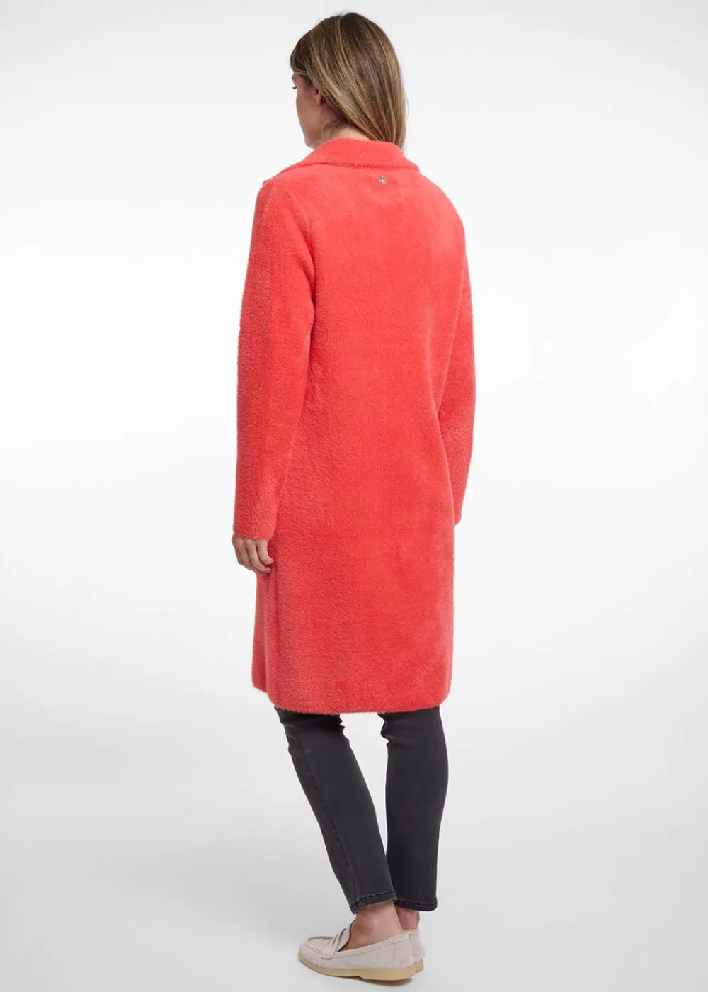 kee_cardigan__hot_coral_1.webp Rino & Pelle Kee Cardigan - Hot Coral | Coats & Jackets