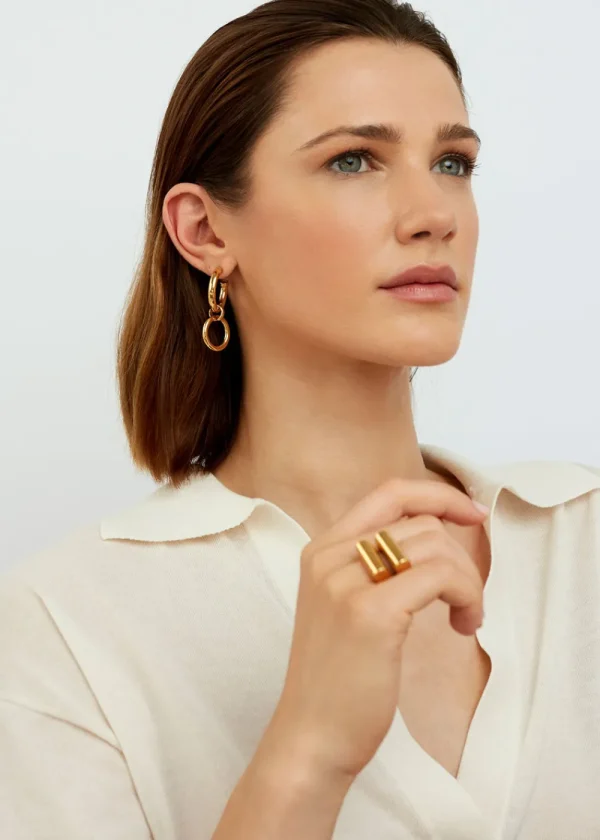Tilly Sveaas Large Gold Eternity Earrings | Earrings