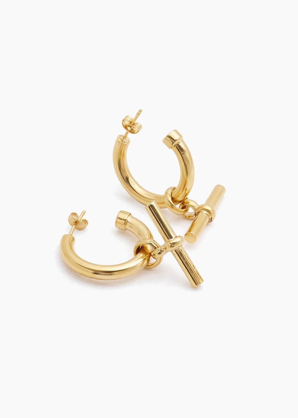 large_gold_tbar_earrings_2.webp Tilly Sveaas Large Gold T-Bar Earrings | Earrings