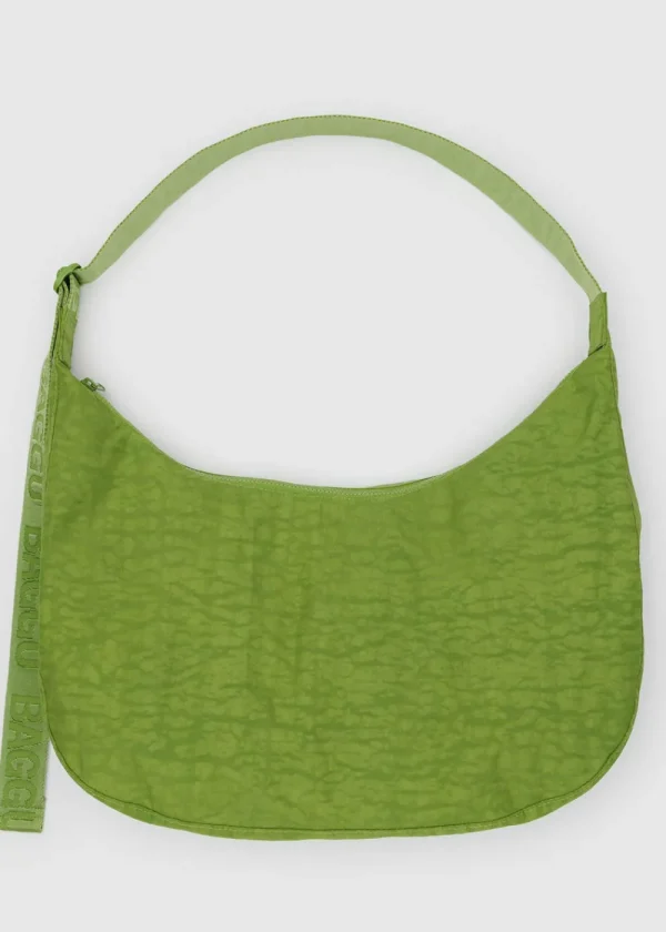 BAGGU Large Nylon Crescent Bag - Green Juice | Bags