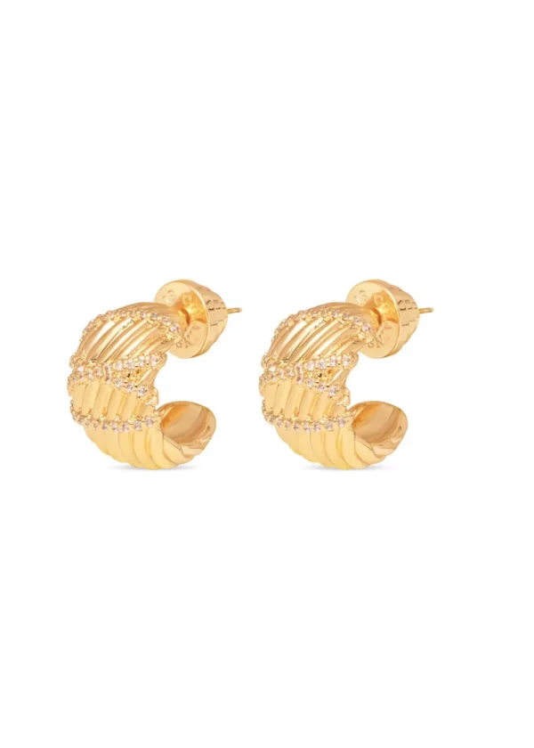 Talis Chains Las Vegas Hoops - Gold | Earrings