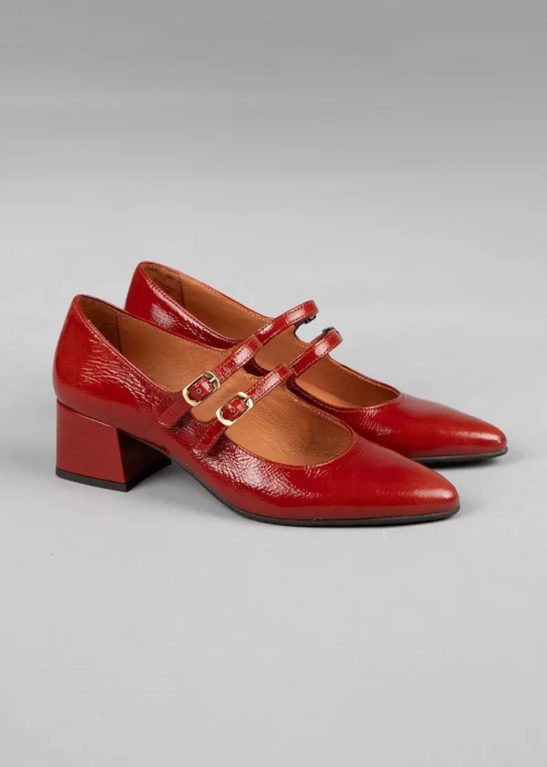 Esska Laura Brick Patent Heel Shoe | Shoes