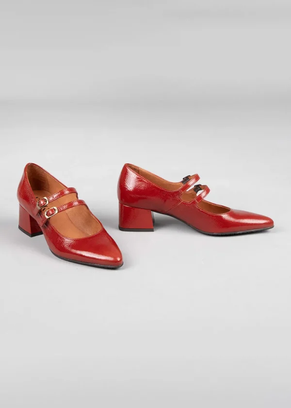 Esska Laura Brick Patent Heel Shoe | Shoes