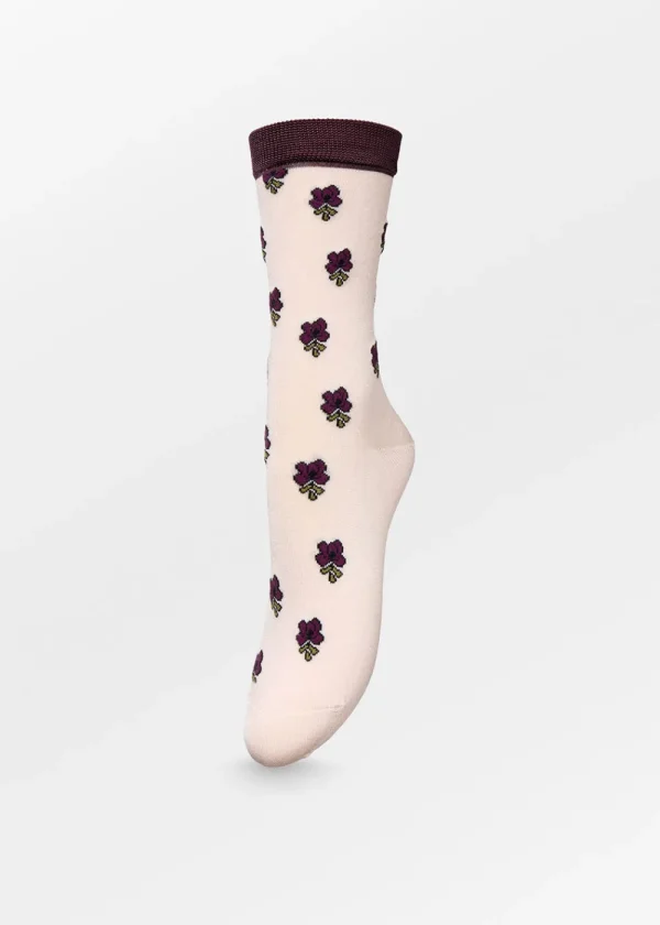 BeckSöndergaard Leavy Visca Sock - English Rose | Socks