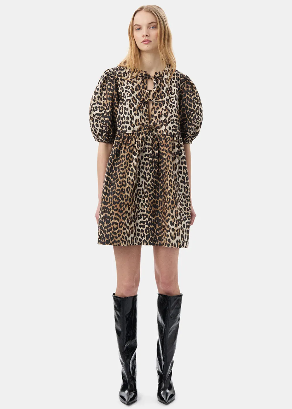 leopard_tie_string_mini_d_0.webp GANNI Leopard Tie String Mini Dress | Dresses
