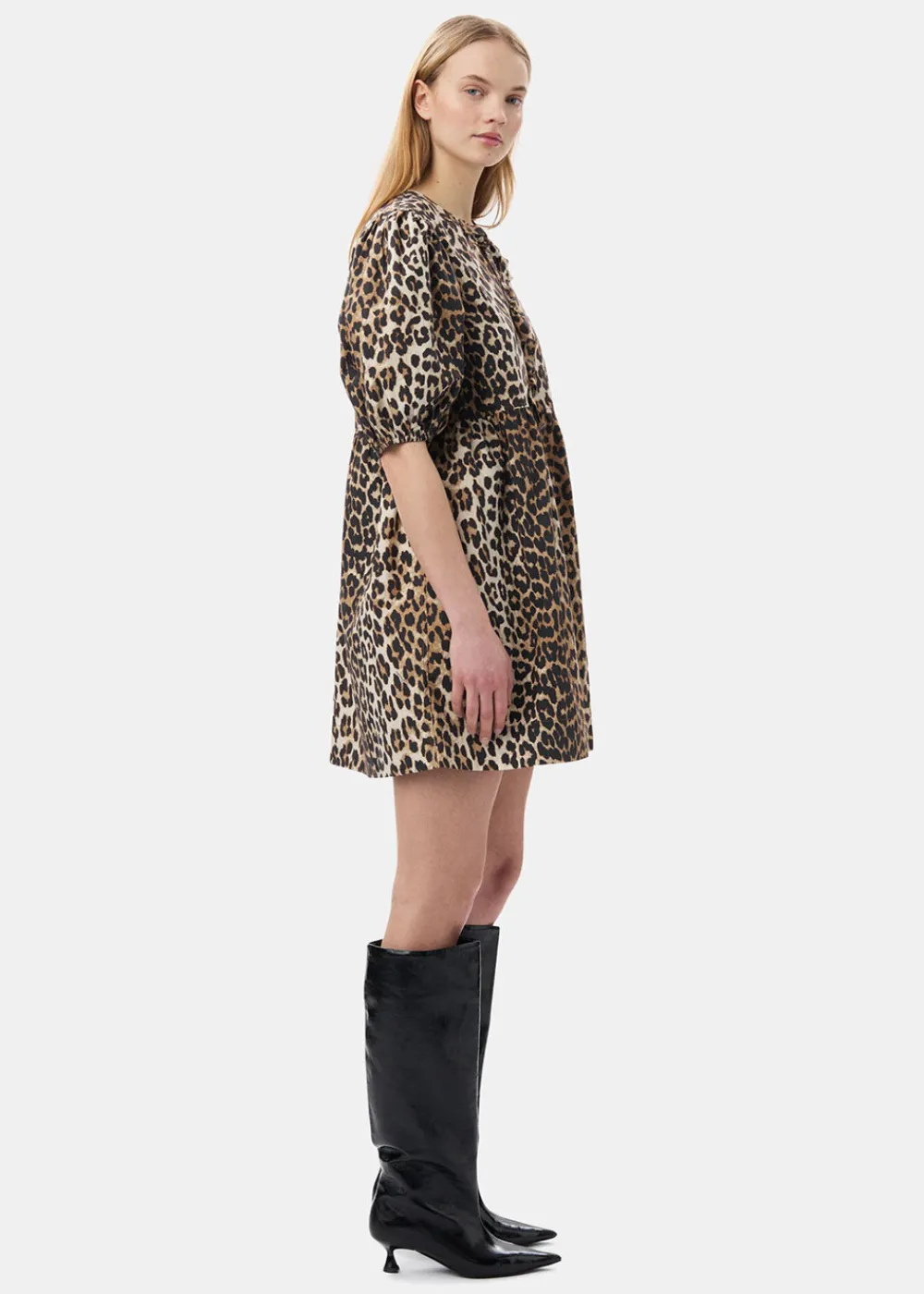 leopard_tie_string_mini_d_2.webp GANNI Leopard Tie String Mini Dress | Dresses