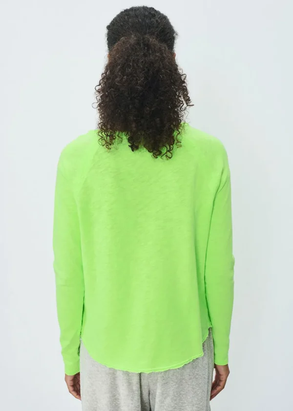 American Vintage Long-Sleeve Sonoma Boat Neck T-Shirt - Fluo Apple | Tops