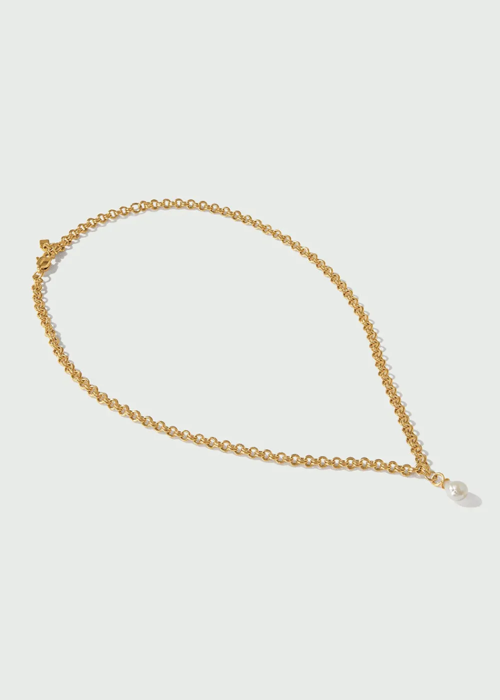 luxe_chain_amp_pearl_drop_0.webp Orelia Luxe Chain & Pearl Drop Necklace | Necklaces