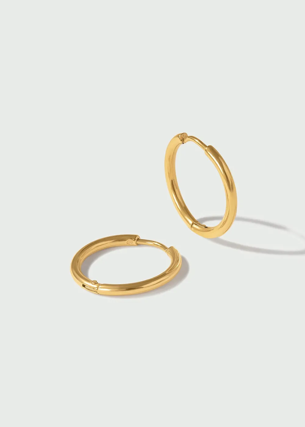luxe_midsize_hoop_earring_2.webp Orelia LUXE Mid-Size Hoop Earrings - Gold | Earrings
