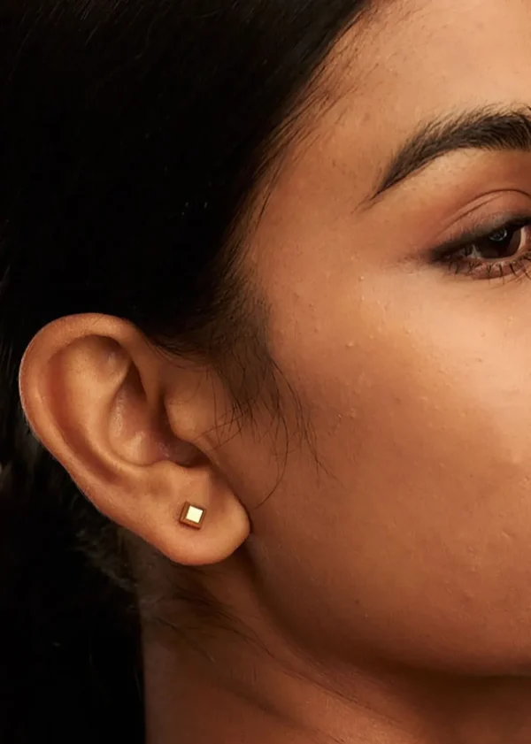 Orelia Luxe Mini Square Stud Earrings | Earrings