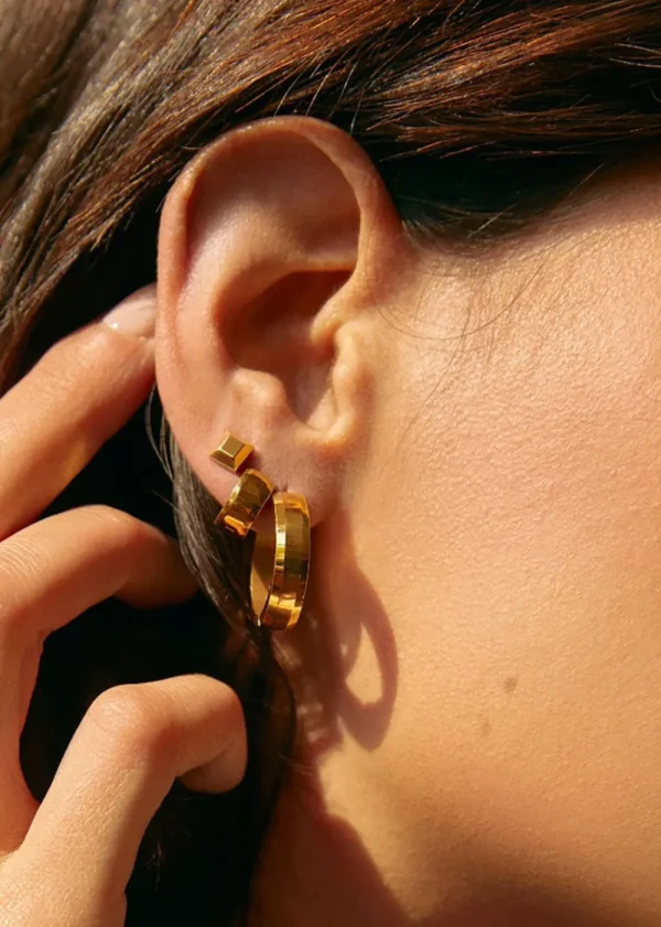 Orelia Luxe Mini Square Stud Earrings | Earrings