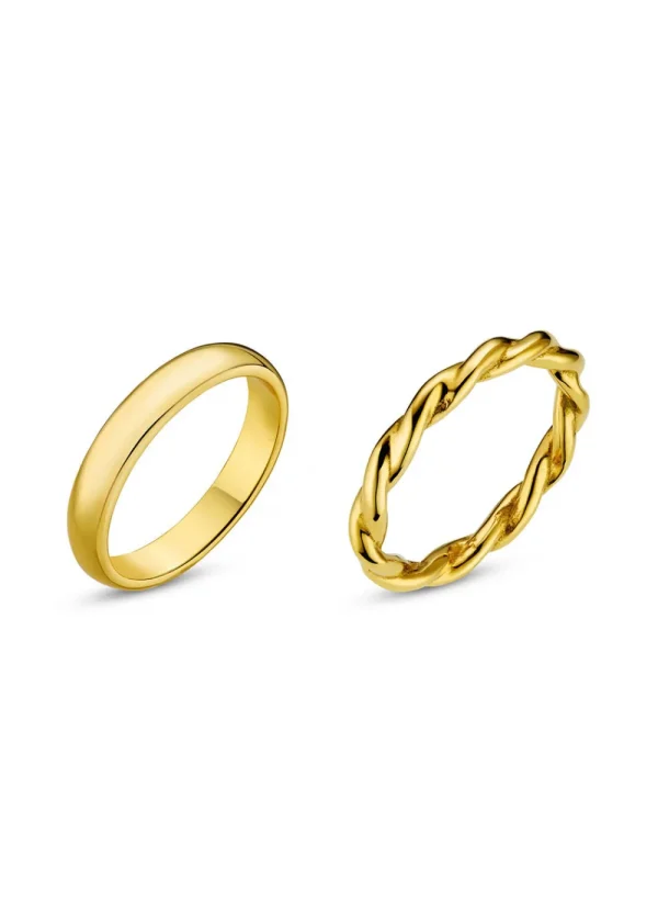 Orelia LUXE Ring Pack - Gold | Rings