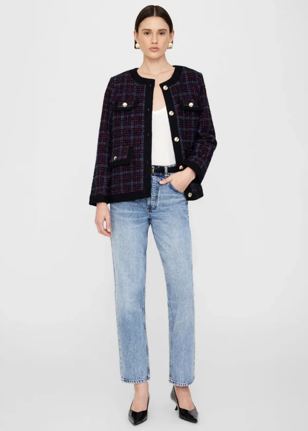 Anine Bing Lydia Tweed Jacket | Blazers