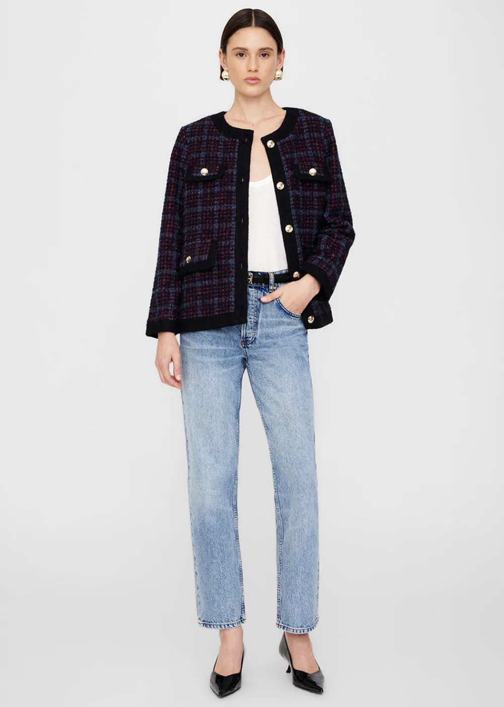 lydia_tweed_jacket_0.webp Anine Bing Lydia Tweed Jacket | Blazers