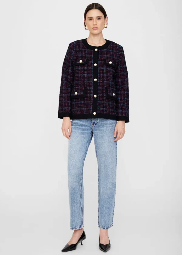 Anine Bing Lydia Tweed Jacket | Blazers