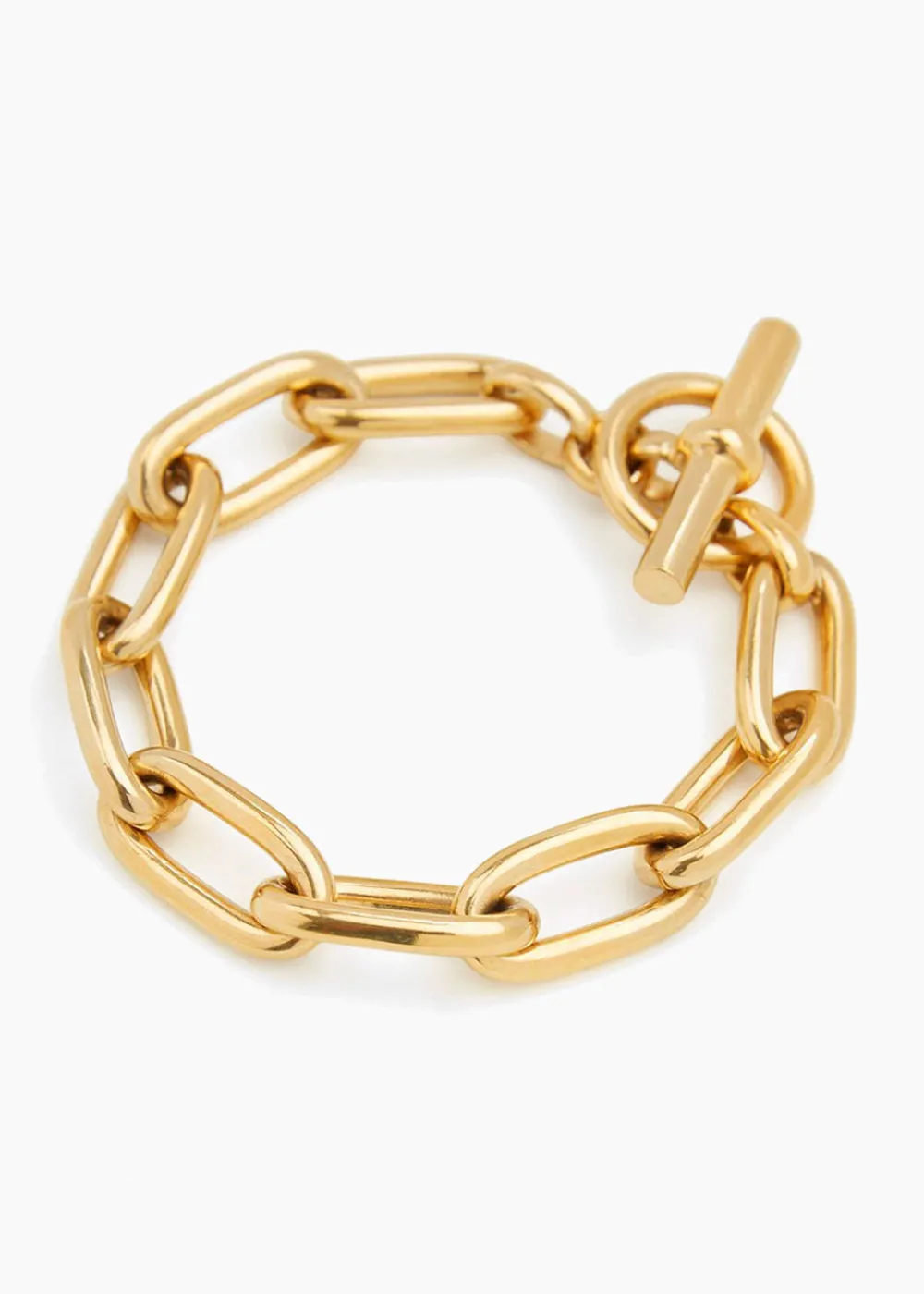 medium_gold_oval_linked_b_3.webp Tilly Sveaas Medium Gold Oval Linked Bracelet | Bracelets