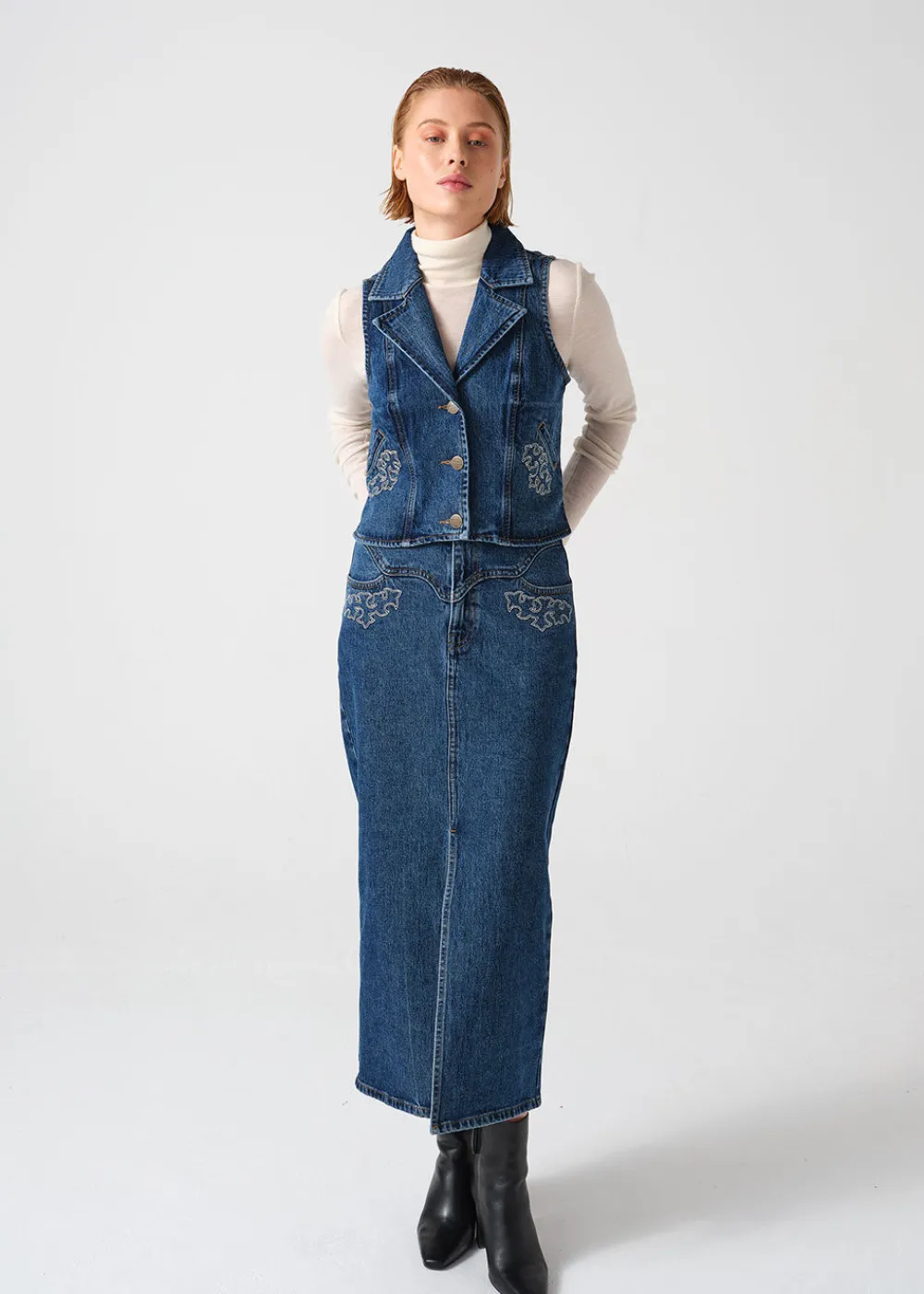 mia_denim_skirt_0.webp Seventy + Mochi Mia Denim Skirt | Skirts