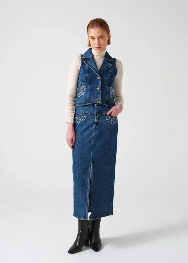 Seventy + Mochi Mia Denim Skirt | Skirts