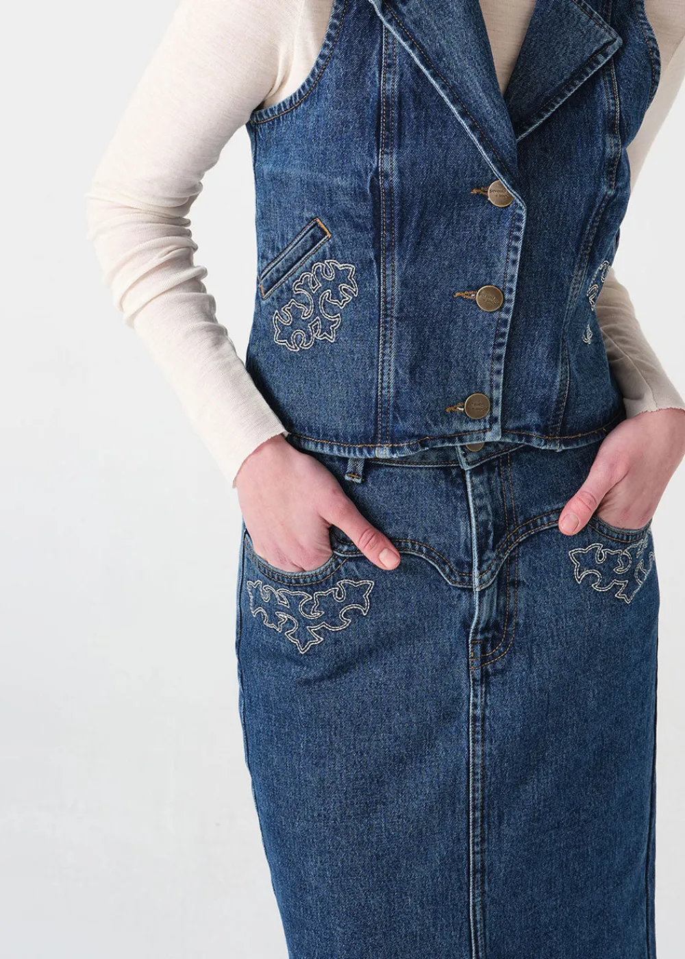 mia_denim_skirt_3.webp Seventy + Mochi Mia Denim Skirt | Skirts