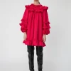 Stella Nova Mini Frill Dress - Wild Cherry | Dresses