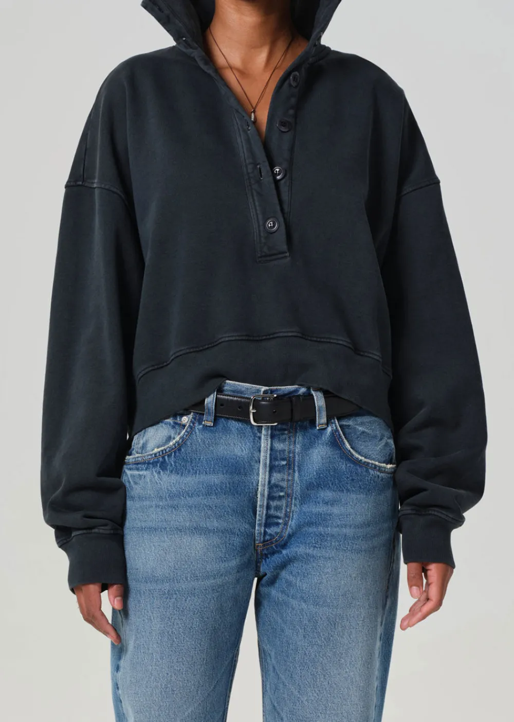 mirelle_funnel_neck_sweat_0.webp Citizens of Humanity Mirelle Funnel Neck Sweatshirt | Sweatshirts