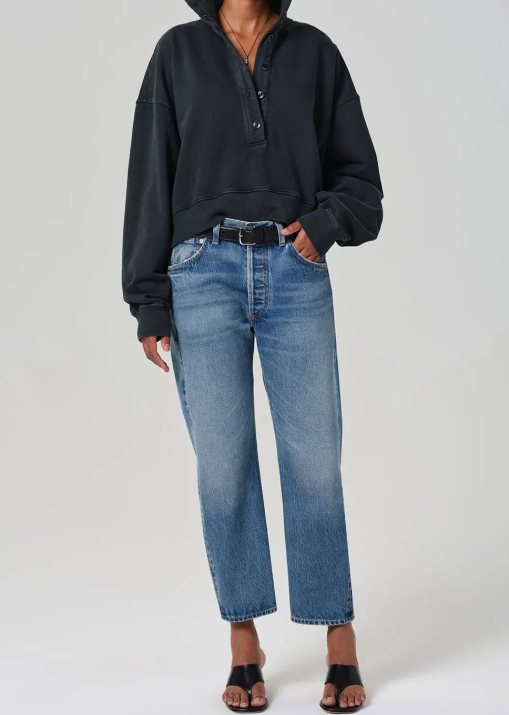mirelle_funnel_neck_sweat_4.webp Citizens of Humanity Mirelle Funnel Neck Sweatshirt | Sweatshirts