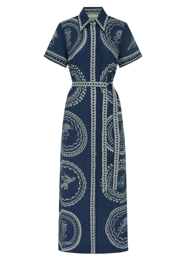 Alémais Oceane Linen Shirtdress | Dresses