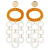 Toolally Oh What a Night Earrings - Gold & Mother of Pearl | Earrings