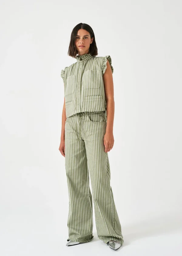 Seventy + Mochi Pablo Waistcoat - Vintage Moss | Coats & Jackets