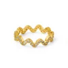 Orelia Pave Wave Ring - Gold | Rings