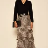 Rixo Preslee Silk Midi Skirt | Skirts