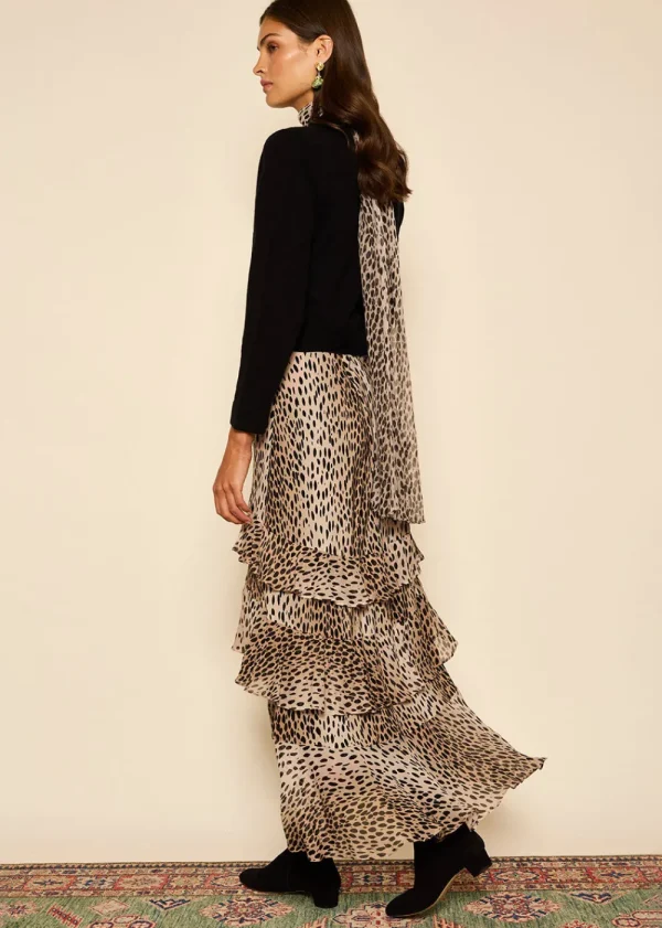Rixo Preslee Silk Midi Skirt | Skirts