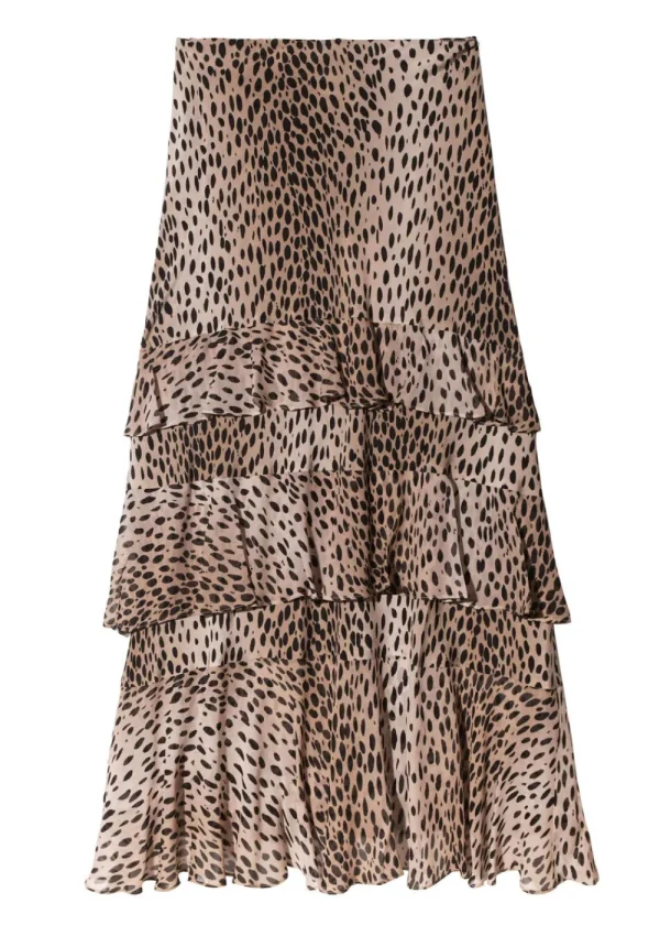 Rixo Preslee Silk Midi Skirt | Skirts