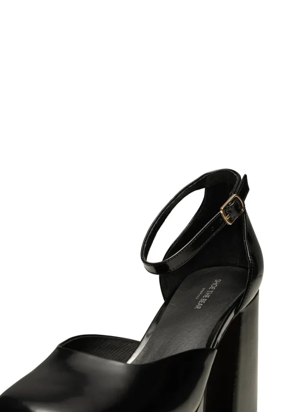 Shoe The Bear Priscilla Plateau Heel - Black High Shine | Shoes