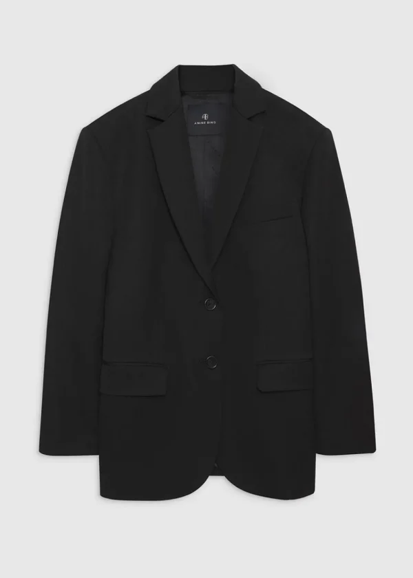 Anine Bing Quinn Blazer - Black | Blazers