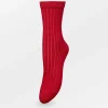 BeckSöndergaard Rib Glitter Socks - Savvy Red | Socks