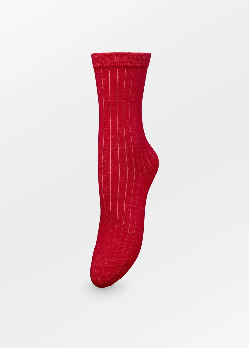 rib_glitter_socks__savvy__0.webp BeckSöndergaard Rib Glitter Socks - Savvy Red | Socks
