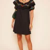 Rixo Saige Dress - Embroidery Black | Dresses