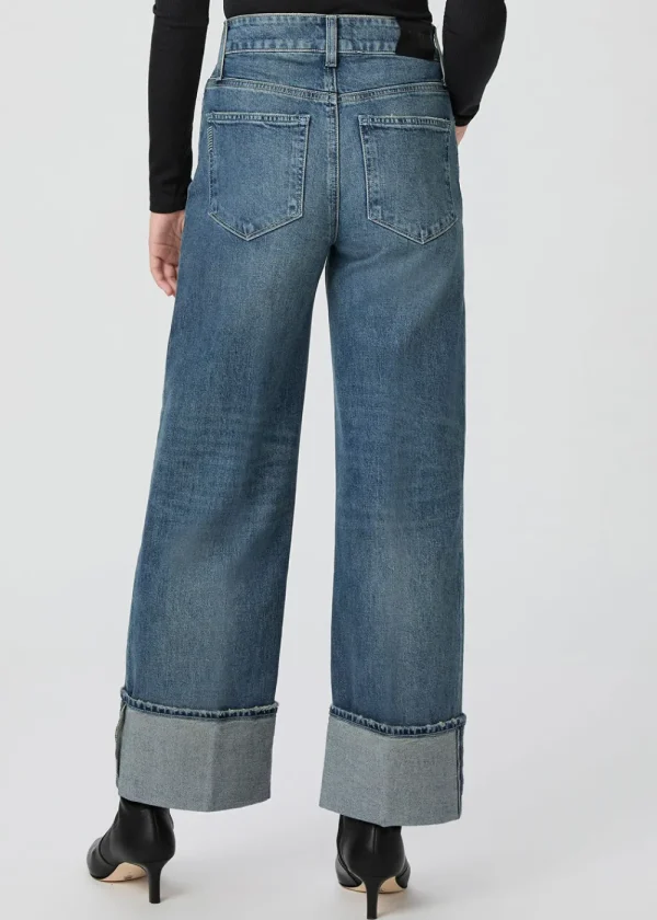 Paige Sasha Ankle Wide Leg Jeans - Blue Note Destructed | Jeans