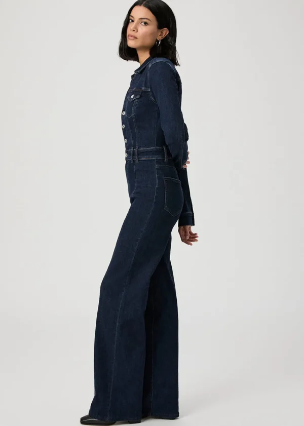 Paige Sasha Long Sleeve Jumpsuit 32" | Jumpsuits