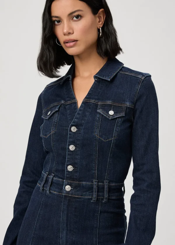 Paige Sasha Long Sleeve Jumpsuit 32" | Jumpsuits