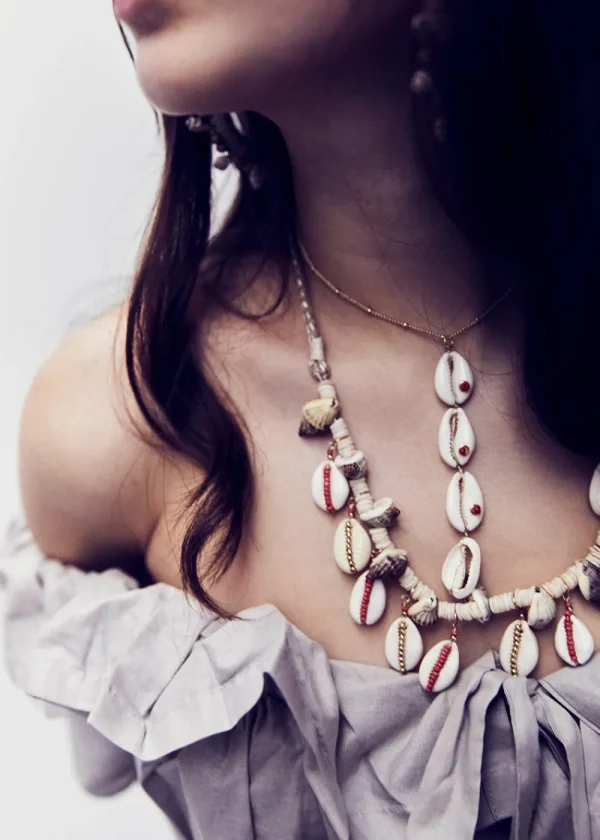 Cardomon Shell Drop Necklace | Necklaces